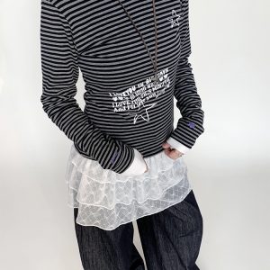 Lace Jacquard Bow Short Layered Petticoat Skirt - Three-Tiered Puff A-Line Dress for 90s Y2K Inspired Fashion