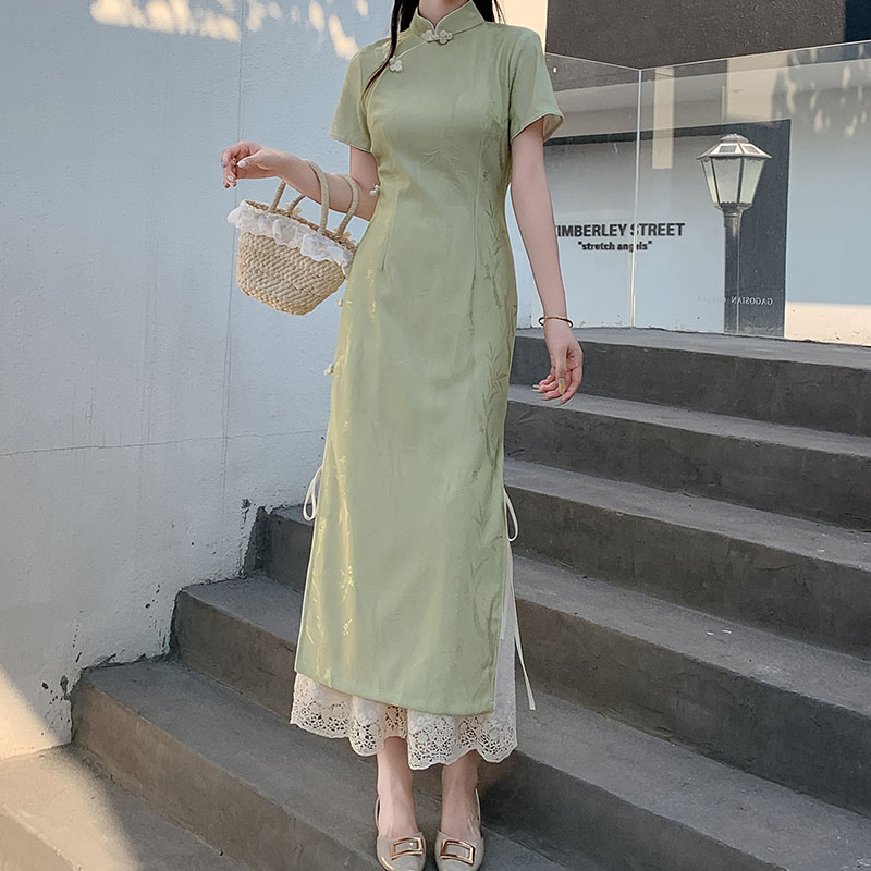 Lace Leggings with Anti-Exposure Lining, Cotton-Linen Wide-Leg Pants for Women, Layered Style for Hanfu and Qipao, Trendy Fashion Essential Lace Leggings with Anti-Exposure Lining, Cotton-Linen Wide-Leg Pants for Women, Layered Style for Hanfu and Qipao, Trendy Fashion Essential