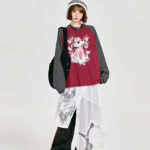 Lace Spliced White Camisole Dress with Layered Design and Matching Mid-Length Skirt - Girly Style, Perfect for Summer Events