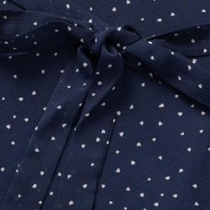 Lace Trim Polka Dot Dress with Flutter Sleeves and Waist Tie - Slim Fit Summer 2025 Women's Fashion