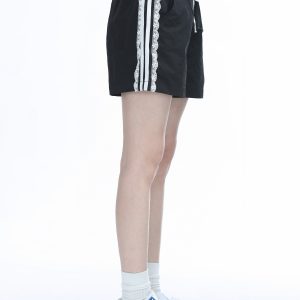 Lace Trim Spliced Ultra-Short Casual Shorts for Women - Summer Quick-Dry Sports Hot Pants - Y2K Style