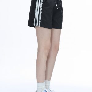 Lace Trim Spliced Ultra-Short Casual Shorts for Women - Summer Quick-Dry Sports Hot Pants - Y2K Style