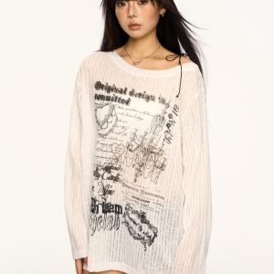 Lace-Up Off-Shoulder T-Shirt for Women - Summer Loose Fit American Style Top, Sweet & Spicy Versatile Cover-Up, Y2K Trend