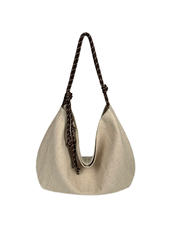 Large Capacity Casual Pastoral Tote Bag for Women - Versatile Linen Shoulder & Handheld Bag with Niche Design Large Capacity Casual Pastoral Tote Bag for Women - Versatile Linen Shoulder & Handheld Bag with Niche Design