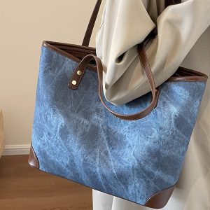 Large-Capacity Casual Tote Bag for Women - Versatile Spring 2025 Commuting & Travel Shoulder Bag