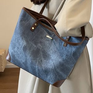 Large-Capacity Casual Tote Bag for Women - Versatile Spring 2025 Commuting & Travel Shoulder Bag