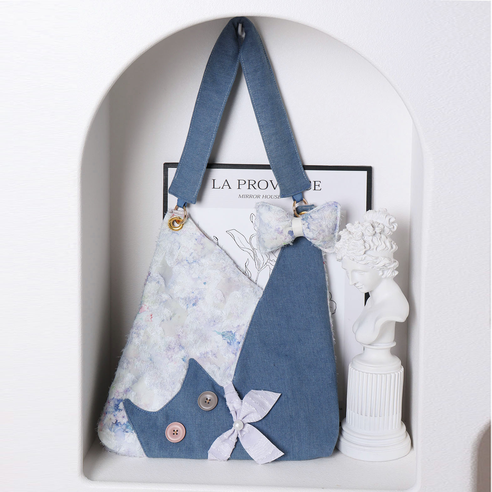 Large Capacity Cowboy Cat Underarm Crossbody Hobo Bag for Women - 2025 Spring/Summer Collection