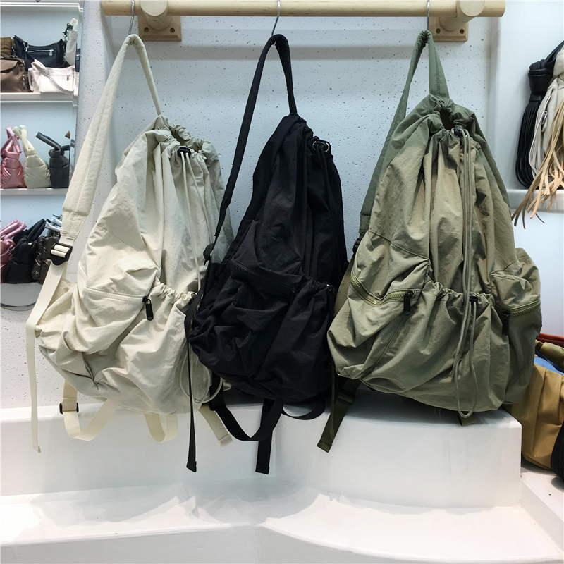 Large Capacity Drawstring Backpack for Students - Casual Ultra-Light Shoulder Bag for Travel, Outdoor, and Daily Use