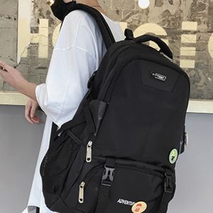 Large Capacity French Sports Backpack, Double Shoulder Student Bag, Travel Computer Bag for School and Classes