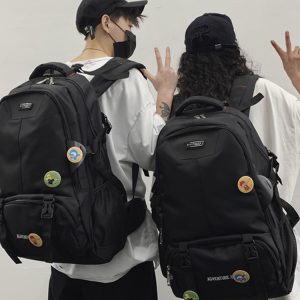 Large Capacity French Sports Backpack, Double Shoulder Student Bag, Travel Computer Bag for School and Classes