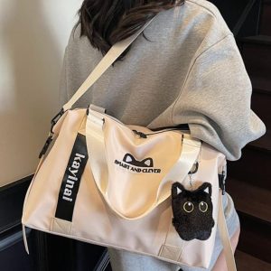 Large Capacity Handheld and Crossbody Luggage Bag with Wet-Dry Separation for Sports, Fitness, Travel, and Maternity - Versatile and Fashionable