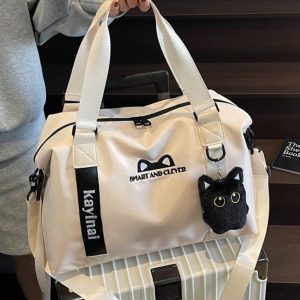 Large Capacity Handheld and Crossbody Luggage Bag with Wet-Dry Separation for Sports, Fitness, Travel, and Maternity - Versatile and Fashionable