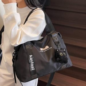 Large Capacity Handheld and Crossbody Luggage Bag with Wet-Dry Separation for Sports, Fitness, Travel, and Maternity - Versatile and Fashionable