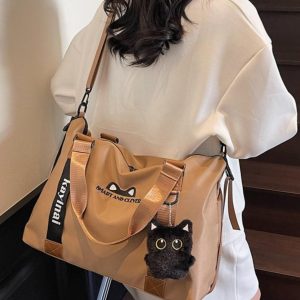 Large Capacity Handheld and Crossbody Luggage Bag with Wet-Dry Separation for Sports, Fitness, Travel, and Maternity - Versatile and Fashionable