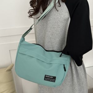 Large Capacity Harajuku Retro Casual Canvas Bag - Waterproof Dumpling Crossbody Bag for College Students and Women