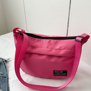 Large Capacity Harajuku Retro Casual Canvas Bag - Waterproof Dumpling Crossbody Bag for College Students and Women