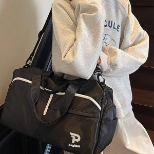 Large Capacity Lightweight Women's Tote Bag - 2025 Fashion Travel Bag for Short Trips, Gym, and Sports