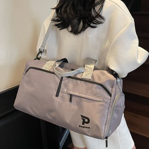 Large Capacity Lightweight Women's Tote Bag - 2025 Fashion Travel Bag for Short Trips, Gym, and Sports