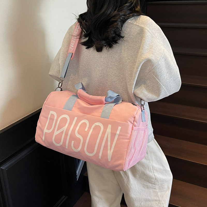 Large Capacity Lightweight Women's Travel Bag - Sports Fitness Bag with Dry Wet Separation for Swimming & Handheld Storage