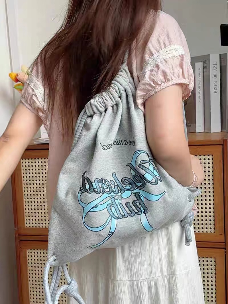 Large Capacity Minimalist Printed Letter Backpack - Versatile Canvas Drawstring Commuting School Bag 2025 Large Capacity Minimalist Printed Letter Backpack - Versatile Canvas Drawstring Commuting School Bag 2025