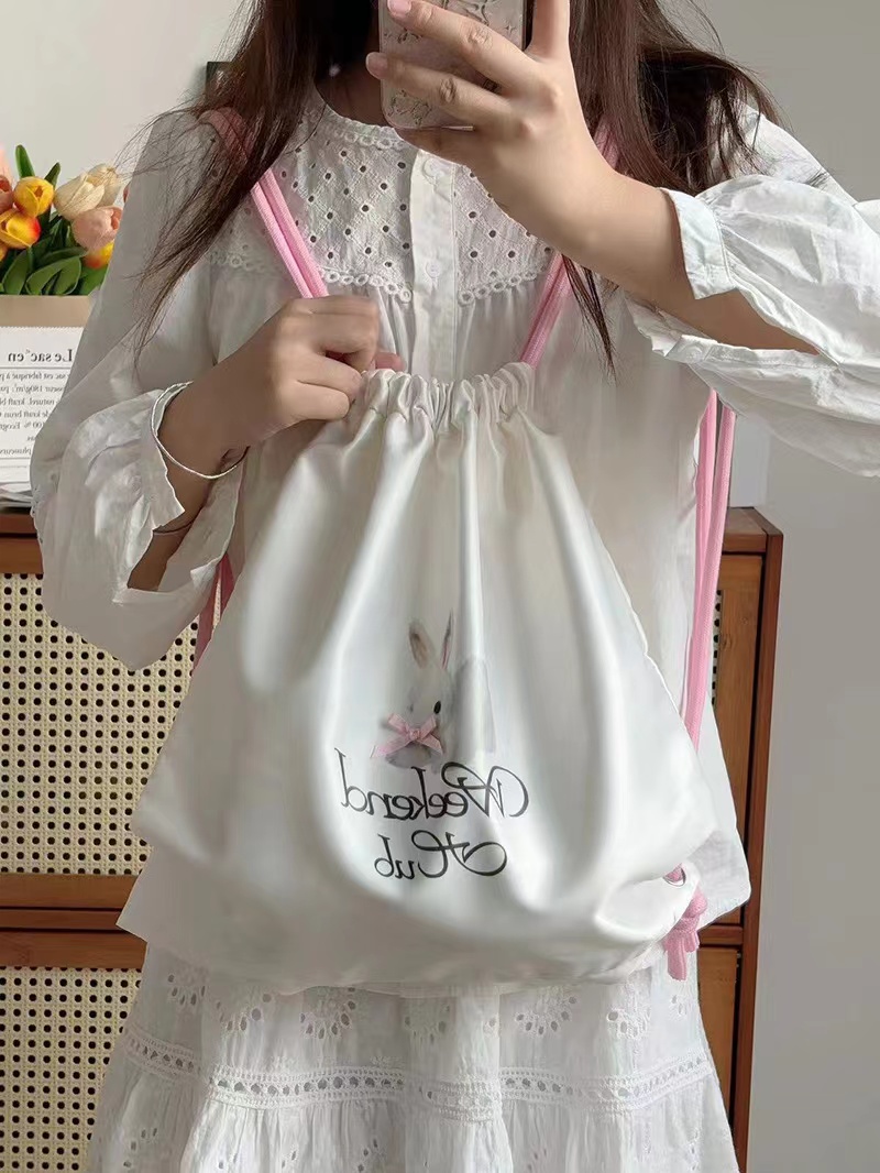 Large Capacity Minimalist Printed Letter Backpack - Versatile Canvas Drawstring Commuting School Bag 2025 Large Capacity Minimalist Printed Letter Backpack - Versatile Canvas Drawstring Commuting School Bag 2025