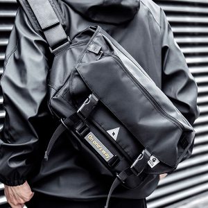 Large-Capacity Multifunctional Crossbody Bag - Trendy Chest Bag for Men, Ideal for Work, Motorcycle, and Everyday Use