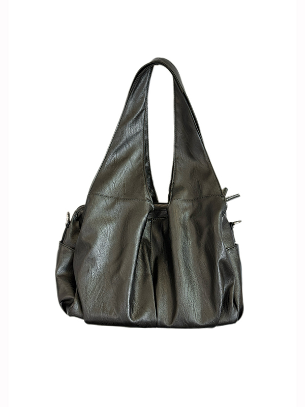 Large Capacity Retro Tote Bag for Women, Soft Leather Handbag, Versatile Motorcycle Style, High-End Niche Fashion Accessory Large Capacity Retro Tote Bag for Women, Soft Leather Handbag, Versatile Motorcycle Style, High-End Niche Fashion Accessory