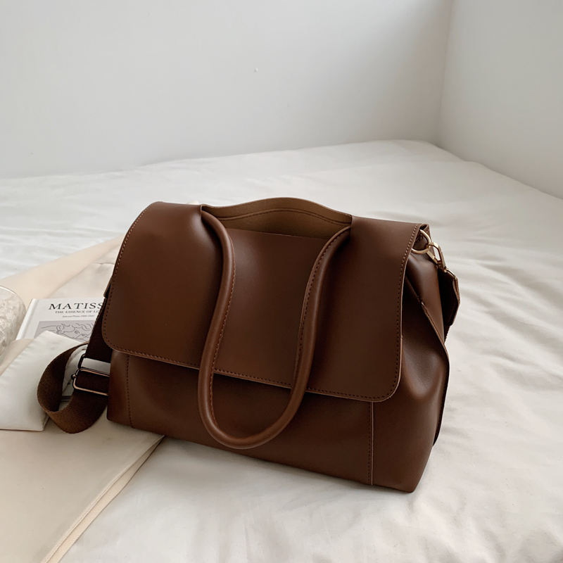 Large Capacity Soft Leather Handbag - Retro Minimalist Tote Shoulder Bag for Women Large Capacity Soft Leather Handbag - Retro Minimalist Tote Shoulder Bag for Women