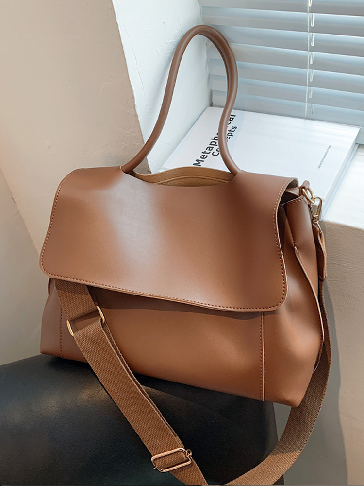 Large Capacity Soft Leather Handbag - Retro Minimalist Tote Shoulder Bag for Women Large Capacity Soft Leather Handbag - Retro Minimalist Tote Shoulder Bag for Women