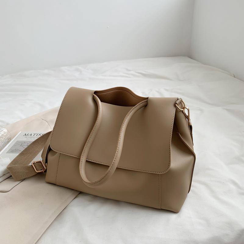 Large Capacity Soft Leather Handbag - Retro Minimalist Tote Shoulder Bag for Women Large Capacity Soft Leather Handbag - Retro Minimalist Tote Shoulder Bag for Women