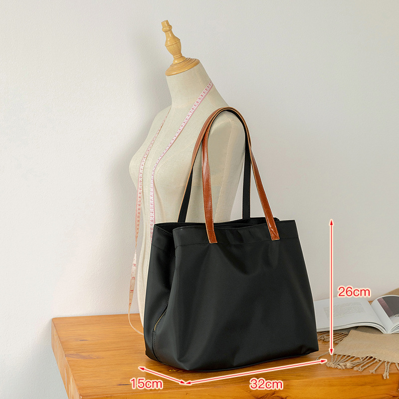 Large Capacity Solid Color Oxford Cloth Tote Bag for Women - Versatile Shoulder Bag for Commuting & Everyday Use Large Capacity Solid Color Oxford Cloth Tote Bag for Women - Versatile Shoulder Bag for Commuting & Everyday Use