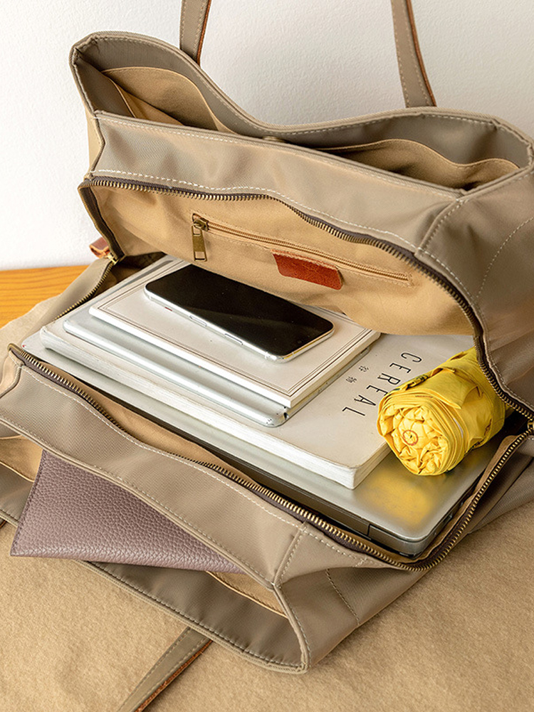 Large Capacity Solid Color Oxford Cloth Tote Bag for Women - Versatile Shoulder Bag for Commuting & Everyday Use Large Capacity Solid Color Oxford Cloth Tote Bag for Women - Versatile Shoulder Bag for Commuting & Everyday Use