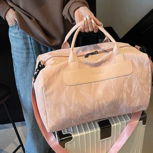 Large Capacity Travel Bag for Women, Lightweight Crossbody Gym Bag, Versatile Handheld Luggage for Short Trips and Sports