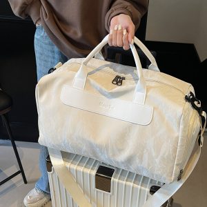 Large Capacity Travel Bag for Women, Lightweight Crossbody Gym Bag, Versatile Handheld Luggage for Short Trips and Sports