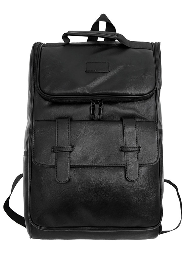 Large Capacity Unisex Genuine Leather Backpack for Travel & School - European American Style Double Shoulder Laptop Bag Large Capacity Unisex Genuine Leather Backpack for Travel & School - European American Style Double Shoulder Laptop Bag