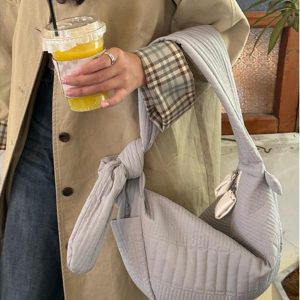 Large Capacity Wide Strap Tote Bag - Stylish Cloud Design for Commuting, Shoulder and Crossbody Wear, Niche Fashion Essential