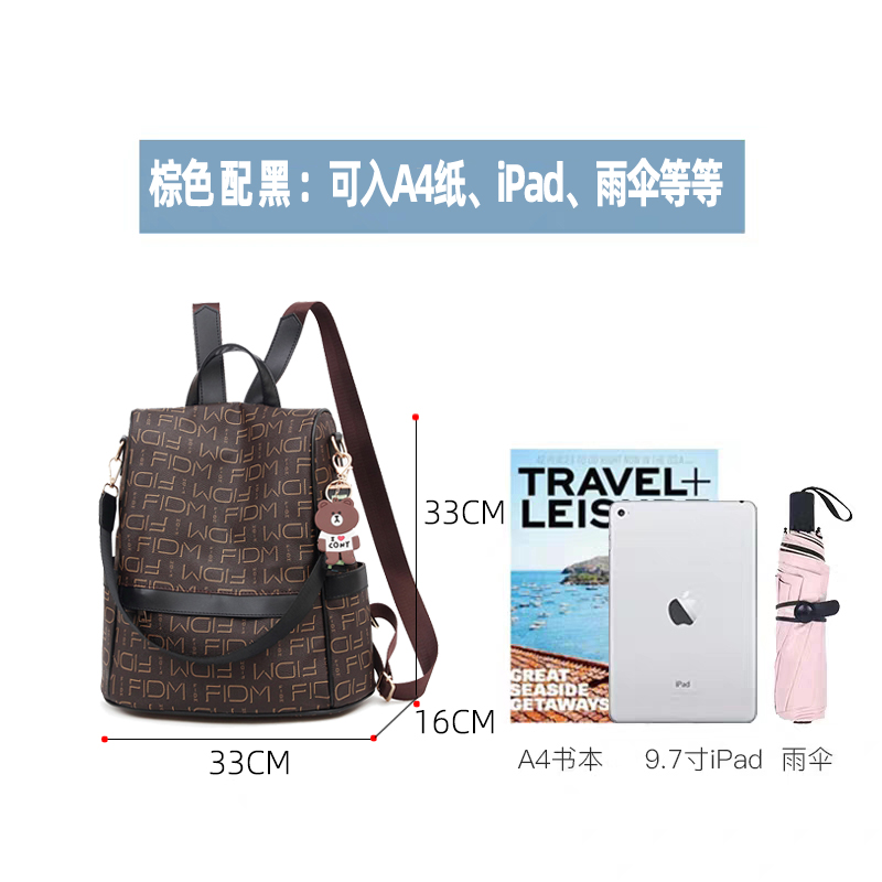 Large Capacity Women's Backpack - Fashionable Commuting Bag, Double Shoulder Design, European and American Style, Ideal for Moms Large Capacity Women's Backpack - Fashionable Commuting Bag, Double Shoulder Design, European and American Style, Ideal for Moms