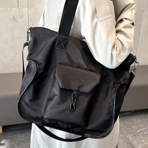 Large-Capacity Women's Shoulder Bag - Versatile Minimalist Tote & Crossbody for Students and Commuters - Chic Everyday Style