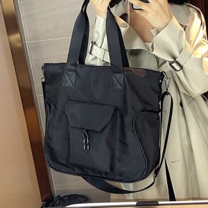Large-Capacity Women's Shoulder Bag - Versatile Minimalist Tote & Crossbody for Students and Commuters - Chic Everyday Style