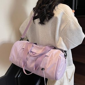 Large Capacity Women's Travel Bag - Handheld Fitness Bag with Dry Wet Separation for Sports, Yoga, Swimming, Lightweight Luggage