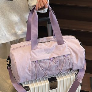 Large Capacity Women's Travel Bag - Handheld Fitness Bag with Dry Wet Separation for Sports, Yoga, Swimming, Lightweight Luggage