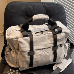 Large Capacity Women's Travel Bag - Stylish Hand-Held Sports Fitness Shoulder Luggage & Maternity Storage Bag