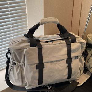 Large Capacity Women's Travel Bag - Stylish Hand-Held Sports Fitness Shoulder Luggage & Maternity Storage Bag