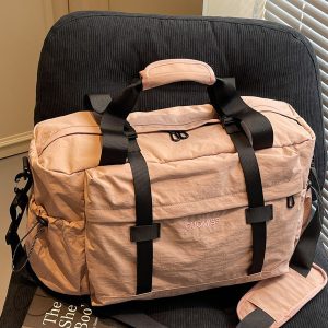 Large Capacity Women's Travel Bag - Stylish Hand-Held Sports Fitness Shoulder Luggage & Maternity Storage Bag