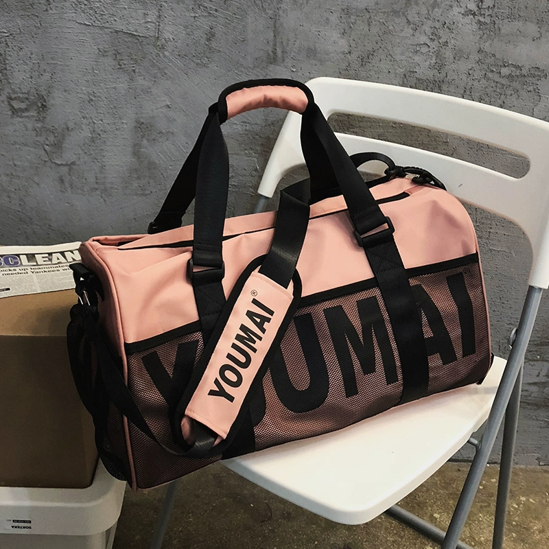 Large Capacity Women's Travel Tote Bag with Dry Wet Separation for Sports, Fitness, and Short Trips