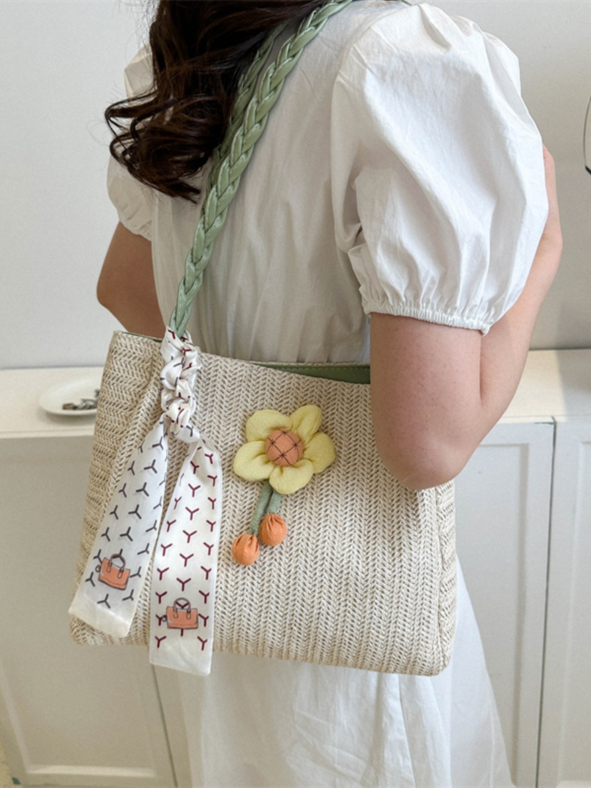 Large-Capacity Woven Straw Shoulder Bag for Women – 2025 Summer Versatile Beach Crossbody Tote Large-Capacity Woven Straw Shoulder Bag for Women – 2025 Summer Versatile Beach Crossbody Tote