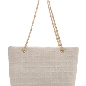 Large Textured Retro Handbag for Women - Trendy 2025 Korean Style Shoulder Tote Bag with High Capacity