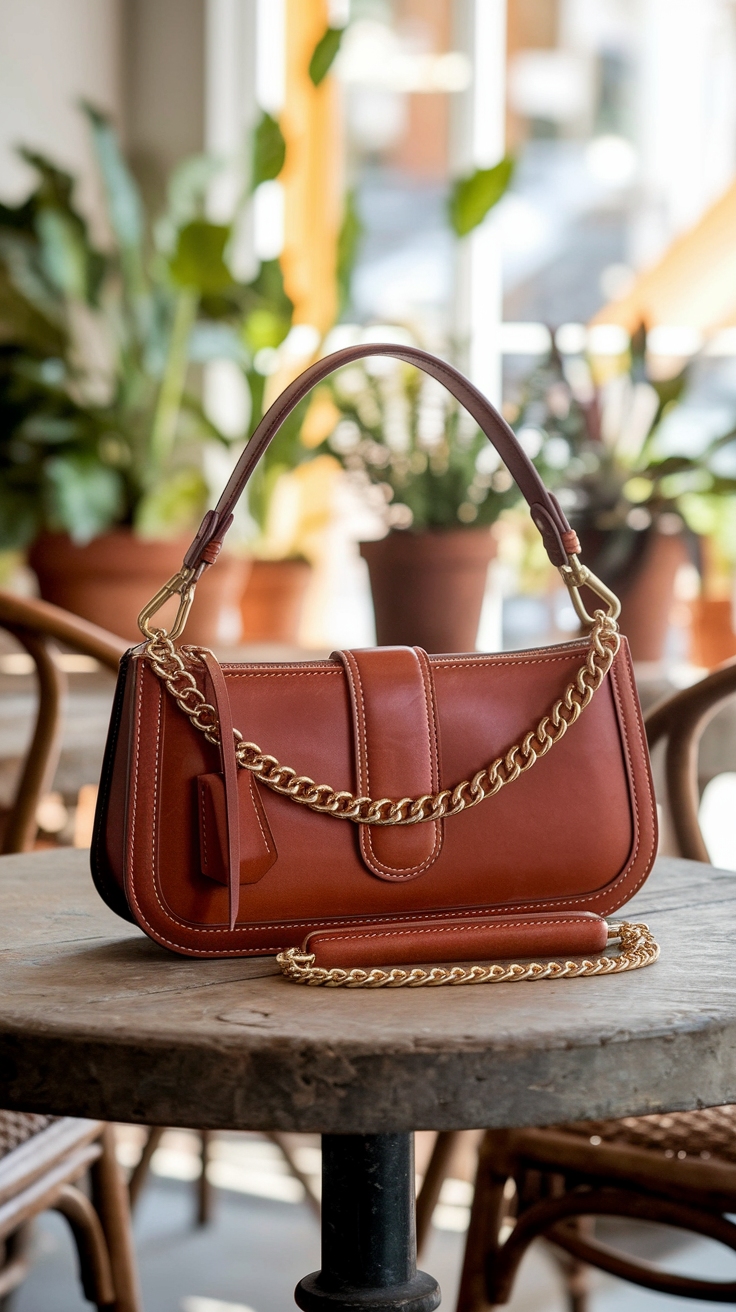 Fashion Forward: Leather Baguette Bag Styles outfit idea