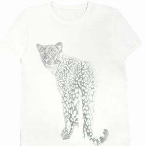 Leopard Print Loose-Fit T-shirt - Trendy Casual Top for 90s Inspired Street Style