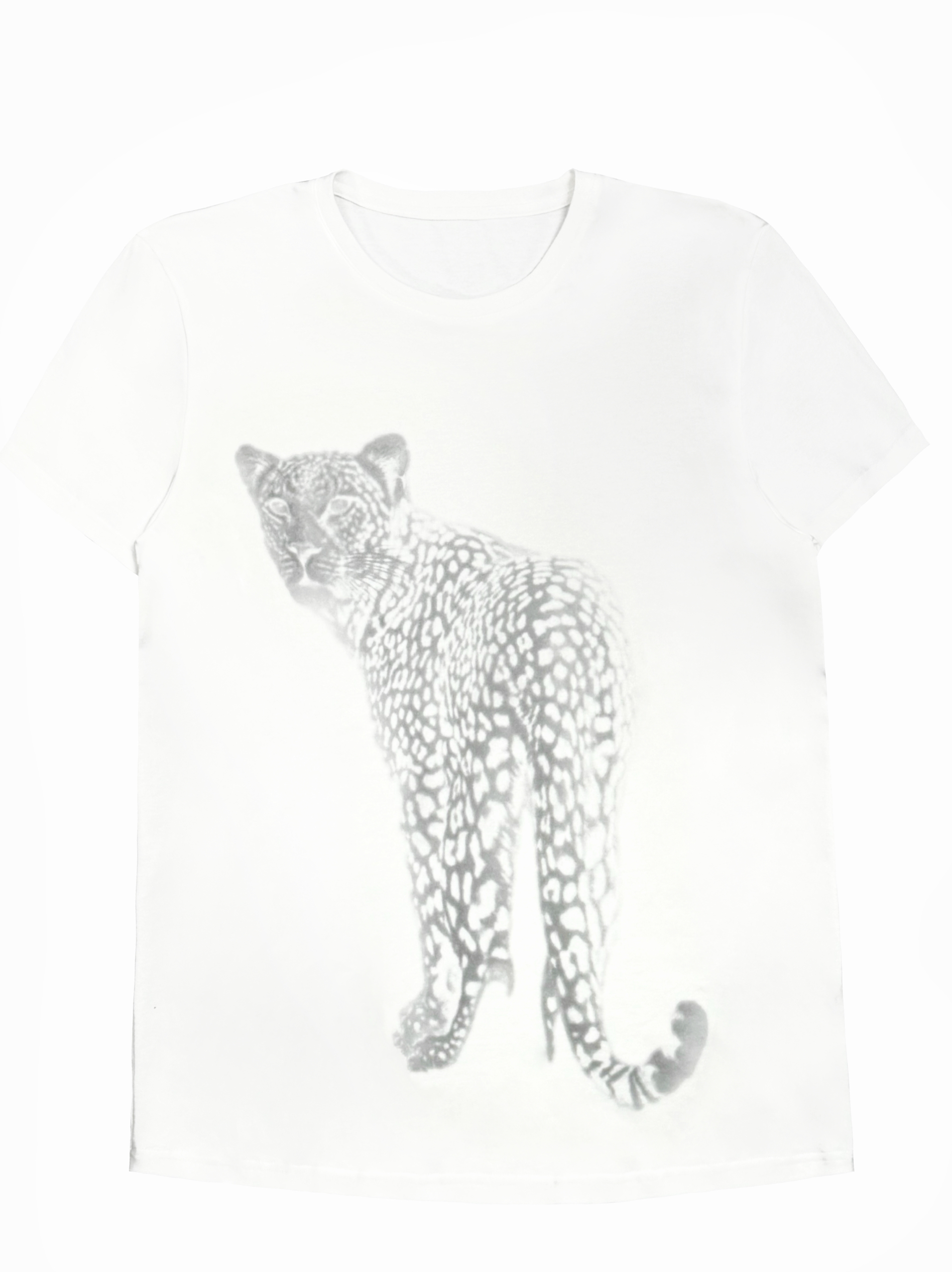 Leopard Print Loose-Fit T-shirt - Trendy Casual Top for 90s Inspired Street Style Leopard Print Loose-Fit T-shirt - Trendy Casual Top for 90s Inspired Street Style